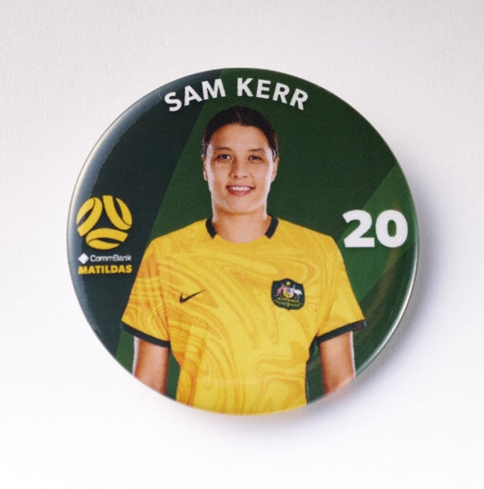 NEW IN STORE Football Australia Matildas  SAM KERR Player Badge