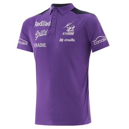 STOCKTAKE SALE   Melbourne Storm 2024 Men's Media Polo by O'Neills