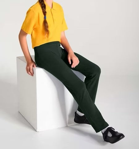 School Jazz Bootleg Pants Girls - Bottle Green