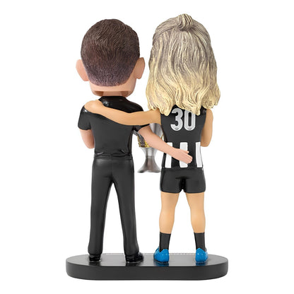 Collingwood Magpies 2023 Captain and Coach Premiership Edition Bobblehead
