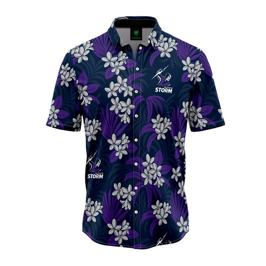 SALE SALE SALE        NRL Melbourne Storm 'Reef' Hawaiian Shirt
