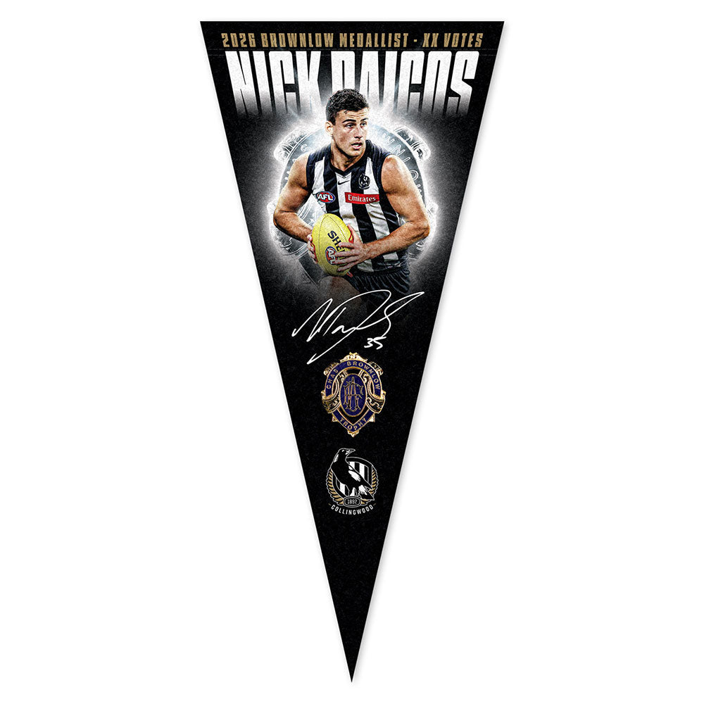 Nick Daicos 2026 Brownlow Medallist Wall Pennant (Pre Order)