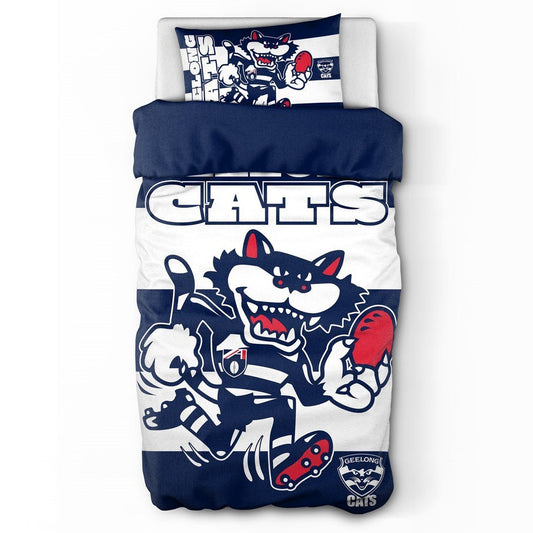 SALE  Geelong Cats Doona Quilt Cover Set - Single