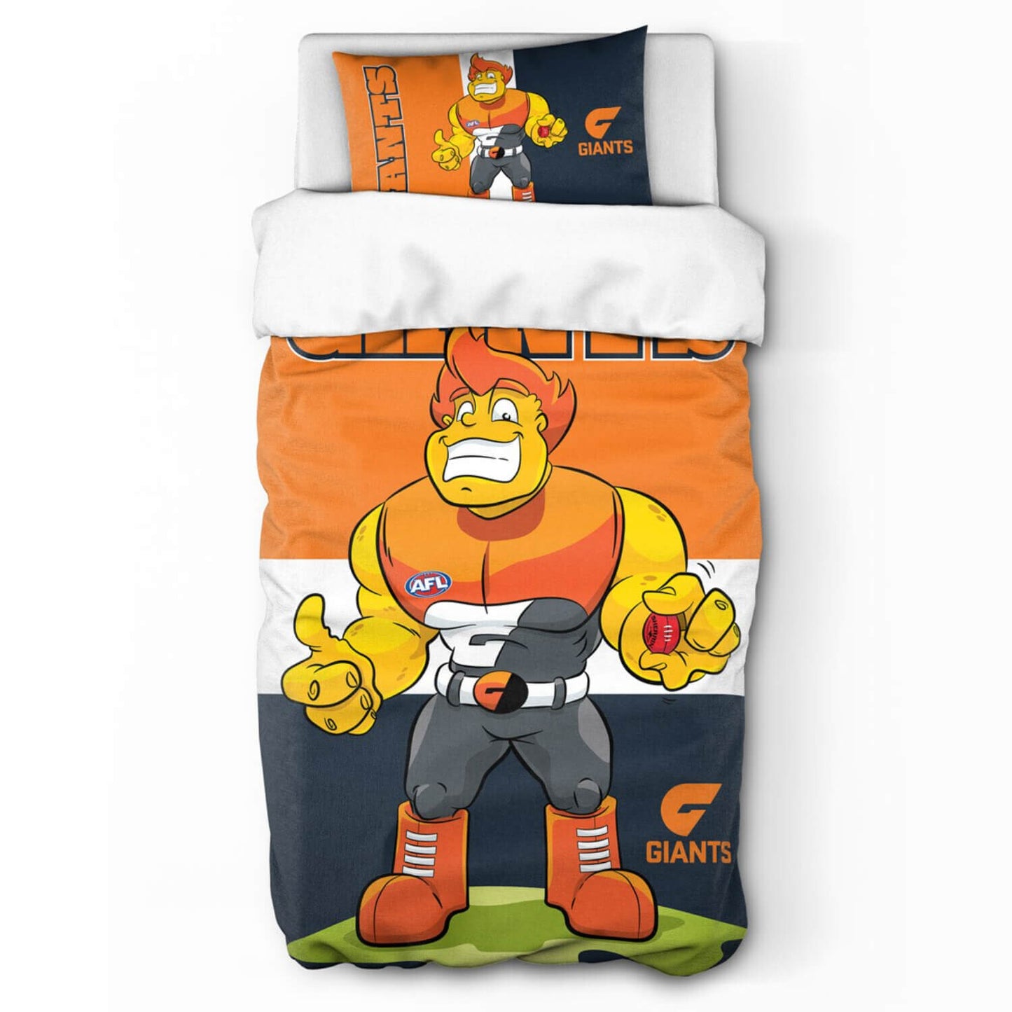 SALE   GWS Giants Doona Quilt Cover Set - Single