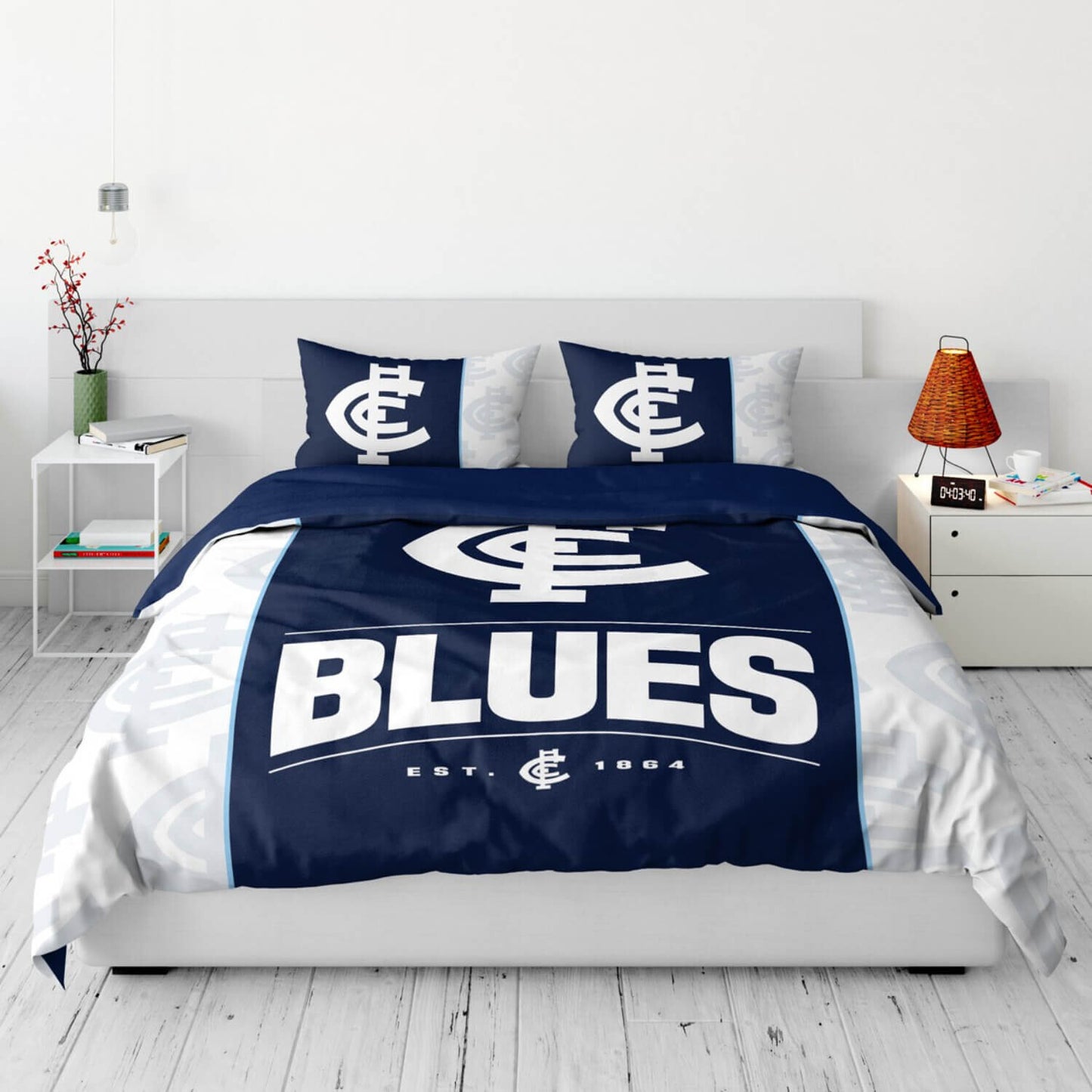 SALE Carlton Blues Quilt Doona Cover - Double