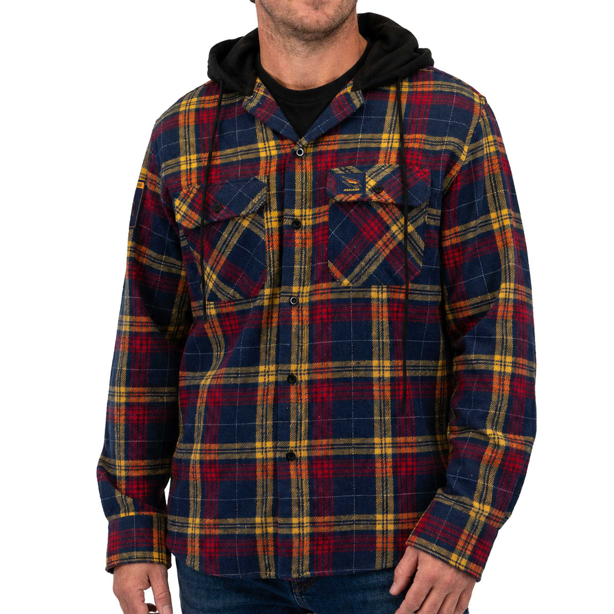 Adelaide Crows Highland Hooded Flannel Shirt