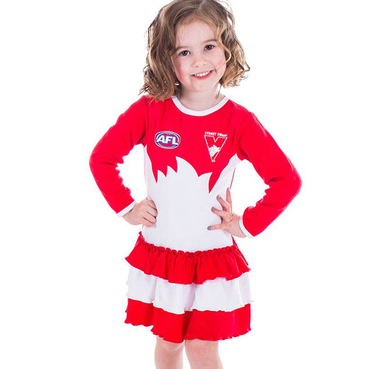 SALE SALE SALE                                                AFL SYDNEY SWANS FOOTYSUIT DRESS