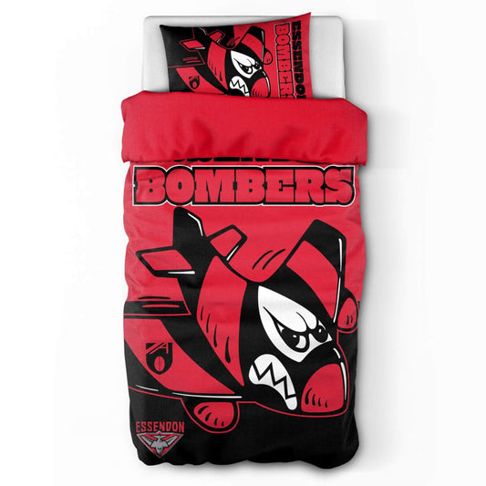 SALE  Essendon Bombers Doona Quilt Cover Set - Single