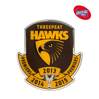 SALE SALE SALE                  Hawthorn Hawks Threepeat Premiers Logo Decal