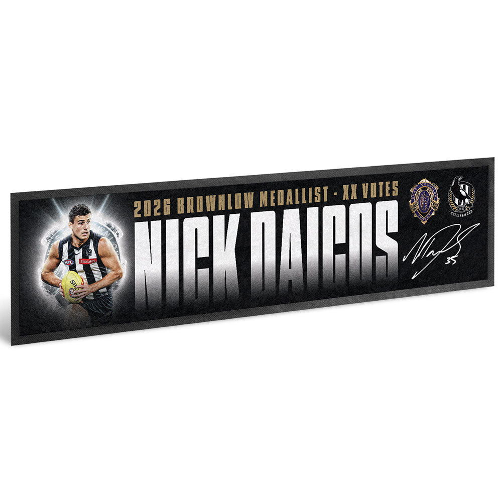 Nick Daicos 2026 Brownlow Medallist Bar Runner (Pre Order)