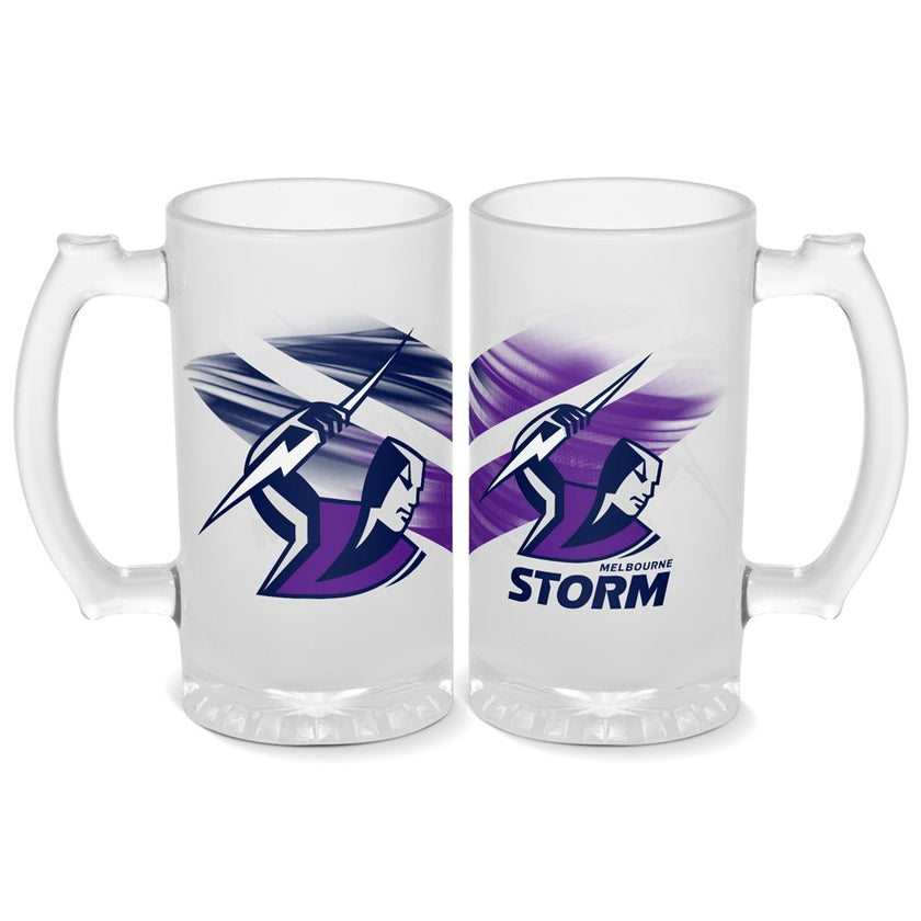 Nrl Melbourne Storm Frosted Stein