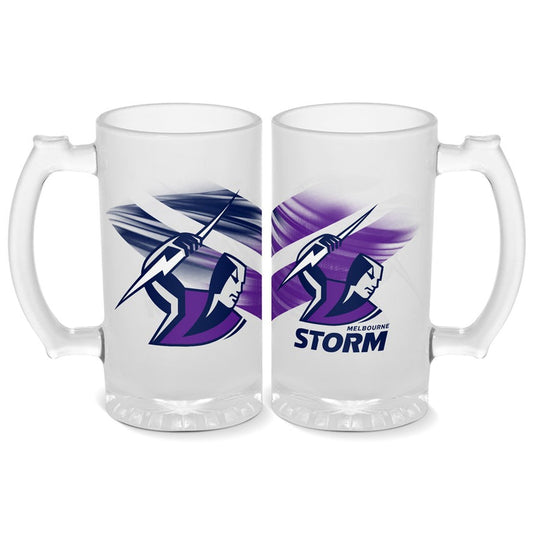 Nrl Melbourne Storm Frosted Stein