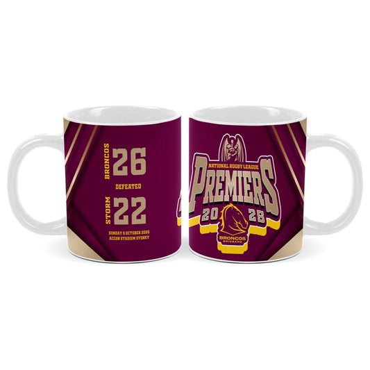 NRL Brisbane Broncos 2025 Premiers Mug
