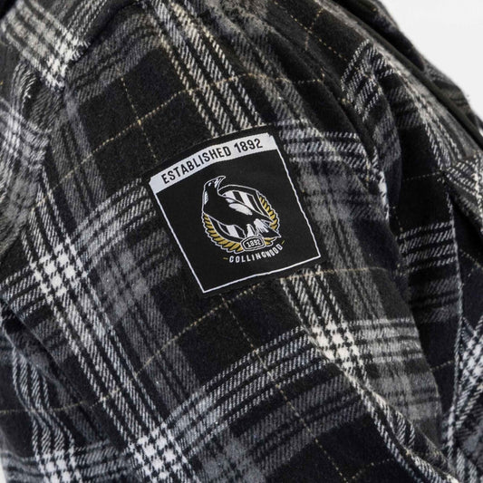 Collingwood Magpies Highland Hooded Flannel Shirt