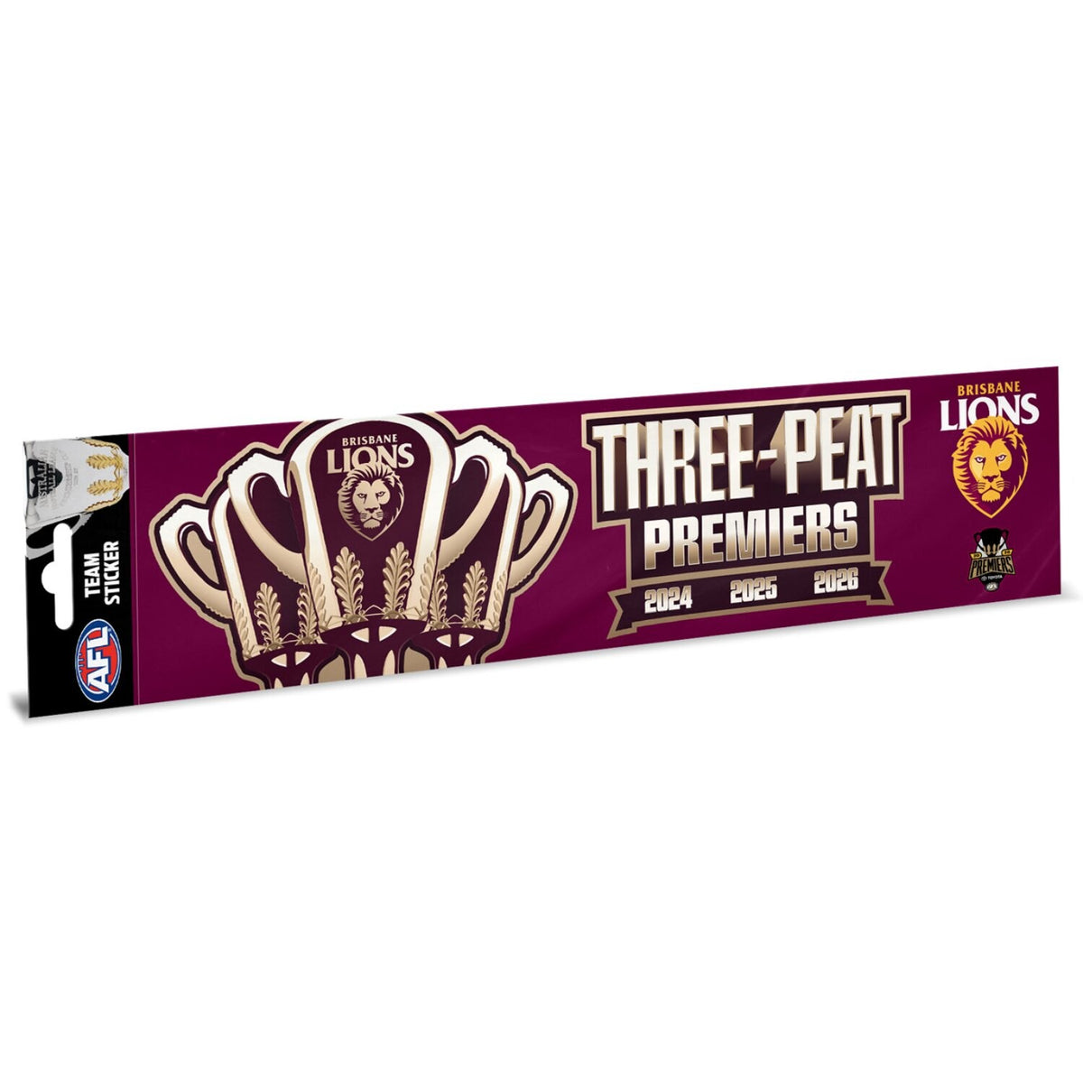 Brisbane Lions 2026 Premiers Bumper Sticker