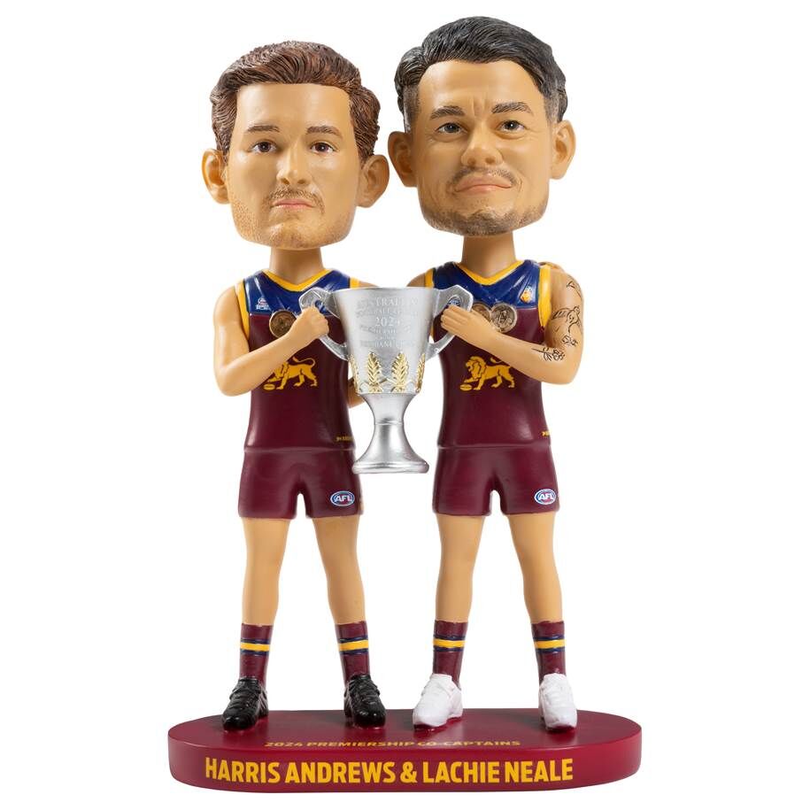 Brisbane Lions 2024 Premiership Captains Bobblehead