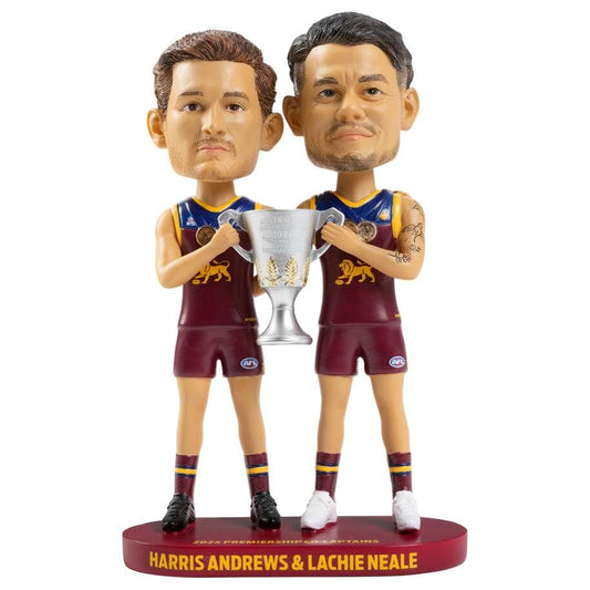 Brisbane Lions 2024 Premiership Captains Bobblehead