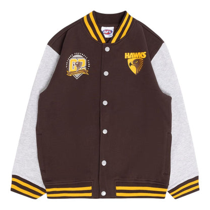 SALE SALE SALE                Hawthorn Hawks Youths Varsity Fleece Jacket