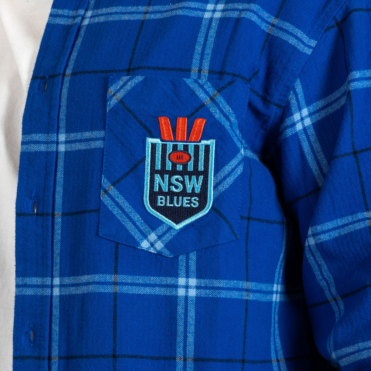 SALE SALE SALE                      State of Origin NSW 'Mustang' flannelette shirt