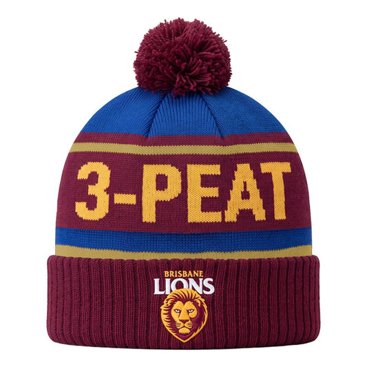 AFL Brisbane Lions 3PEAT 2026 Premiers Supporter Scarf
