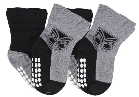 NRL New Zealand Warriors Infants crew socks 2-pack