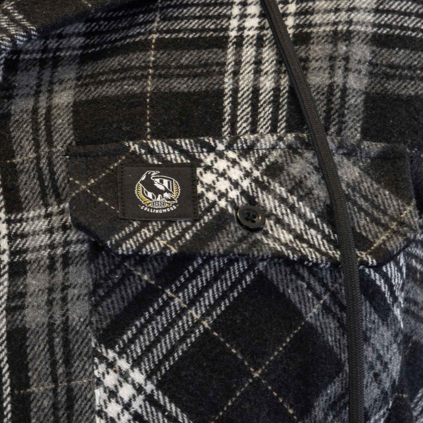 Collingwood Magpies Highland Hooded Flannel Shirt