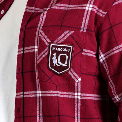 SALE SALE SALE  STATE OF ORIGIN                          QLD Maroons 'Mustang' flannelette shirt