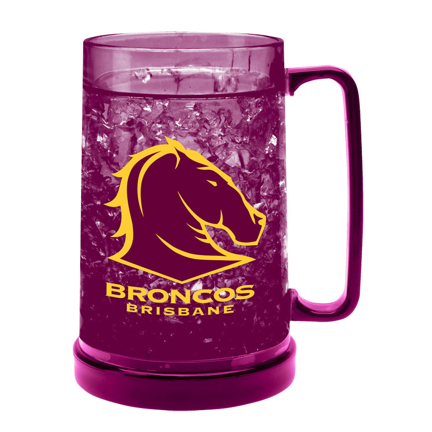 NRL Brisbane Broncos Ezy Freeze Frosty Mug Beer Stein Cup