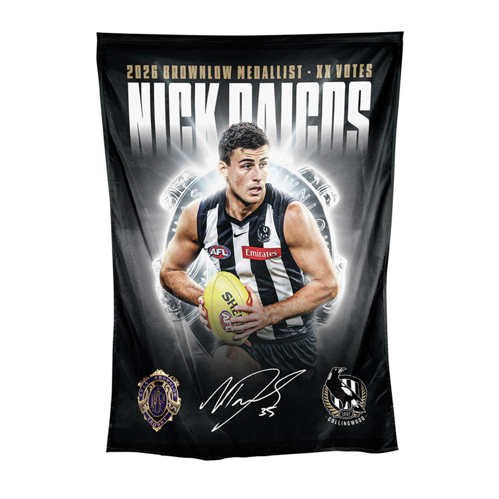 Nick Daicos 2026 Brownlow Medallist Wall Flag (Pre Order)