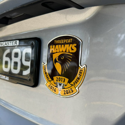 SALE SALE SALE                  Hawthorn Hawks Threepeat Premiers Logo Decal