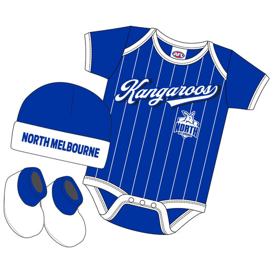 North Melbourne Kangaroos Infant Lullaby 3 piece set