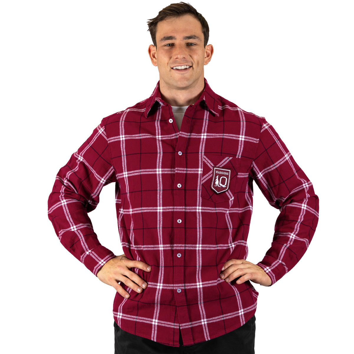 SALE SALE SALE  STATE OF ORIGIN                          QLD Maroons 'Mustang' flannelette shirt