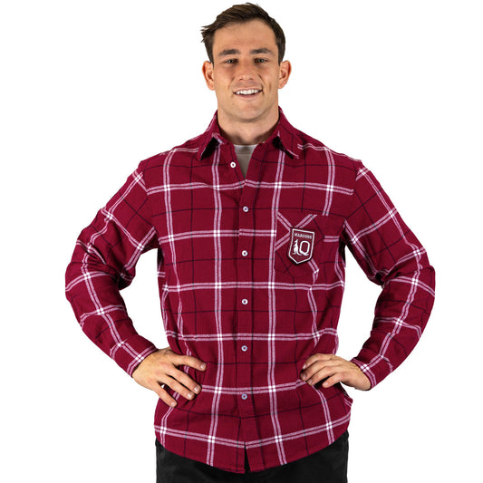 SALE SALE SALE  STATE OF ORIGIN                          QLD Maroons 'Mustang' flannelette shirt
