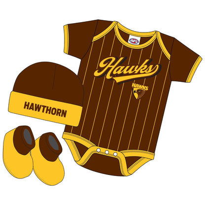 Hawthorn Hawks Infant Lullaby 3 piece set
