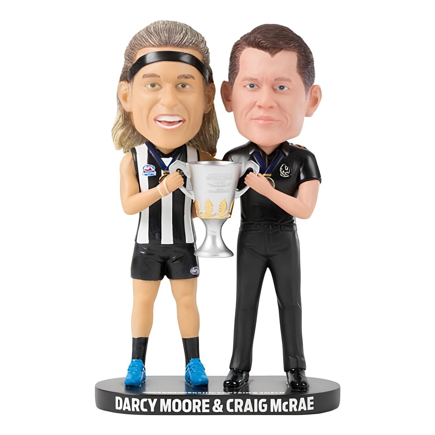 Collingwood Magpies 2023 Captain and Coach Premiership Edition Bobblehead