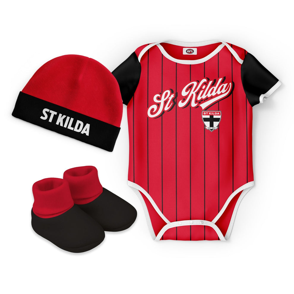 St Kilda Saints Infant Lullaby 3 piece set
