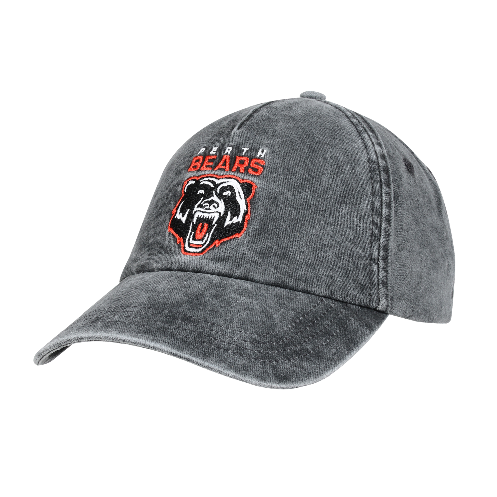 Perth Bears Washed Black Cap