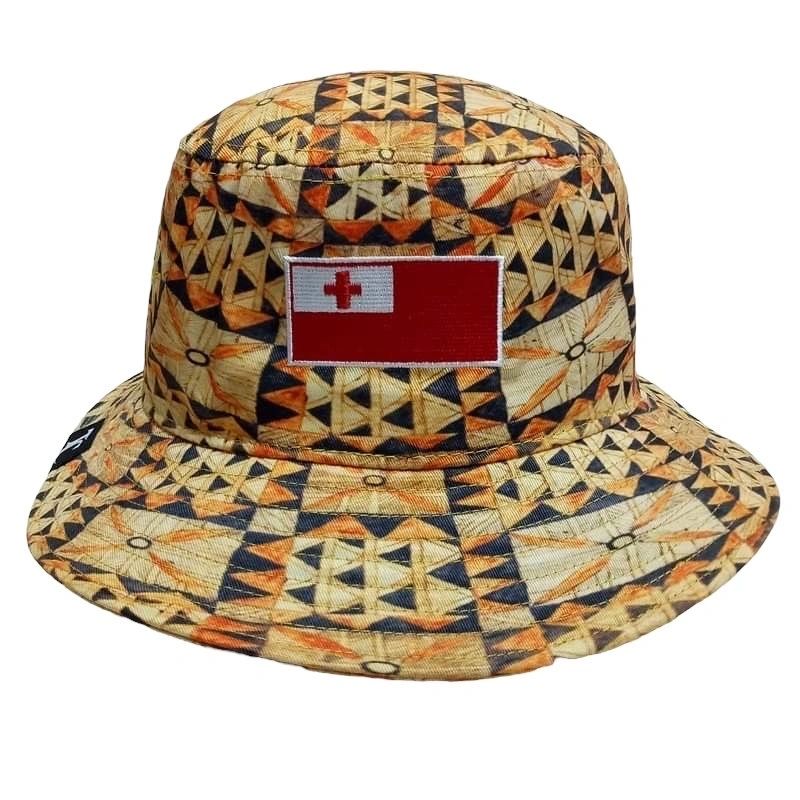 Tonga Bucket Hat Tapa Design