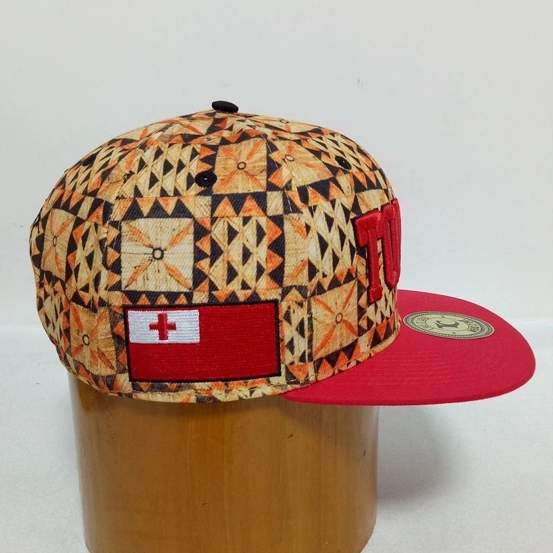 Tonga Snapback Cap Tapa Red