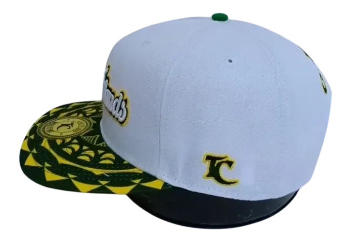 Cook Islands Snapback Cap Green Yellow