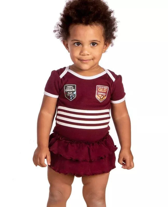 State Of Origin Queensland  Girls Tutu Footysuit