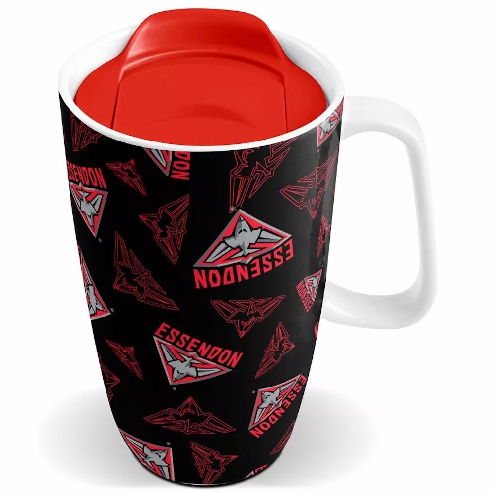 Essendon Bombers Ceramic Travel Mug with Handle