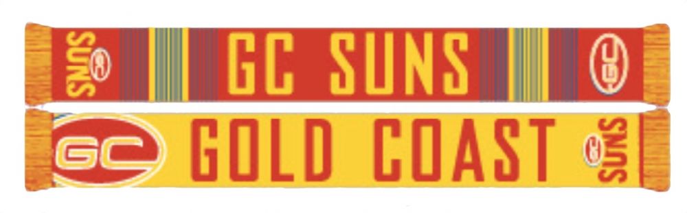 Gold Coast Suns AFL Linebreak Jacquard Scarf