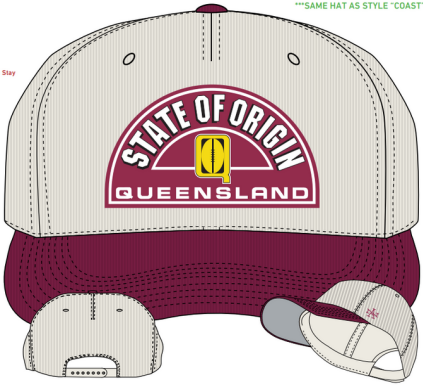 QLD Maroons 2024 Ivory/Maroon Retro Corduroy Cap