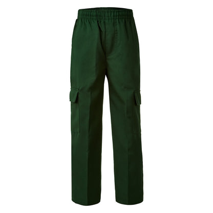 School Cargo Pants Kids - Bottle Green