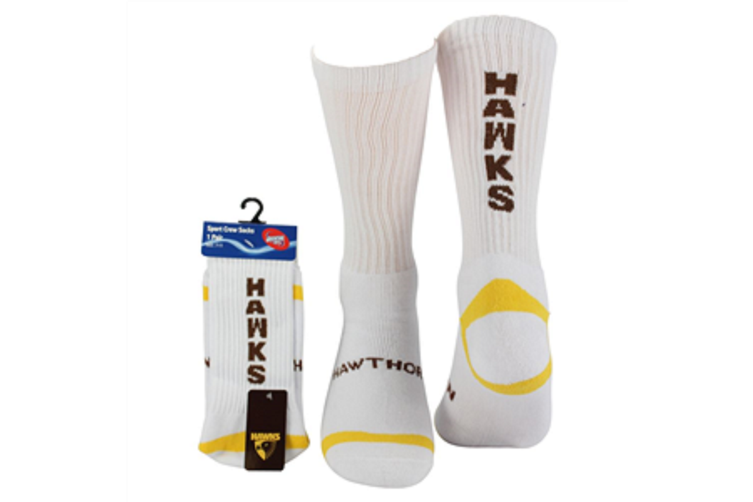 Hawthorn Hawks 1 Pack Crew Socks