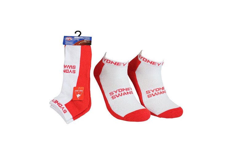 Sydney Swans
2 Pack Ankle Sport Socks