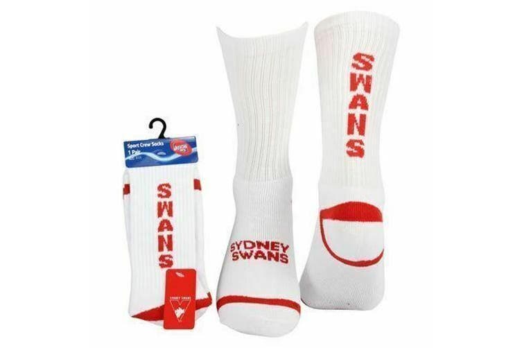 Sydney Swans 1 Pack Crew Socks