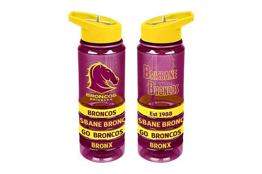 Brisbane Broncos Tritan Drinks Bottle With Bands