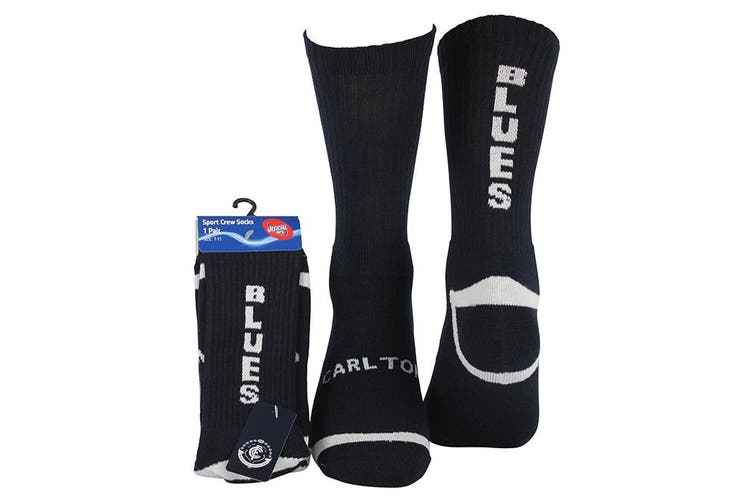 Carlton Blues 1 Pack Crew Socks